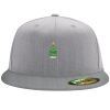 Flexfit 6210 Structured Flat Bill Fitted Hat Thumbnail