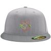 Flexfit 6210 Structured Flat Bill Fitted Hat Thumbnail