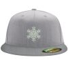 Flexfit 6210 Structured Flat Bill Fitted Hat Thumbnail