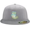 Flexfit 6210 Structured Flat Bill Fitted Hat Thumbnail