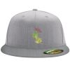 Flexfit 6210 Structured Flat Bill Fitted Hat Thumbnail