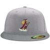 Flexfit 6210 Structured Flat Bill Fitted Hat Thumbnail