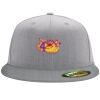 Flexfit 6210 Structured Flat Bill Fitted Hat Thumbnail