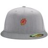 Flexfit 6210 Structured Flat Bill Fitted Hat Thumbnail