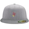 Flexfit 6210 Structured Flat Bill Fitted Hat Thumbnail
