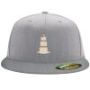 Flexfit 6210 Structured Flat Bill Fitted Hat Thumbnail