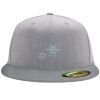 Flexfit 6210 Structured Flat Bill Fitted Hat Thumbnail