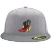 Flexfit 6210 Structured Flat Bill Fitted Hat Thumbnail