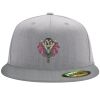 Flexfit 6210 Structured Flat Bill Fitted Hat Thumbnail
