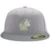 Flexfit 6210 Structured Flat Bill Fitted Hat Thumbnail
