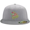 Flexfit 6210 Structured Flat Bill Fitted Hat Thumbnail