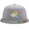 Flexfit 6210 Structured Flat Bill Fitted Hat Thumbnail