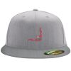 Flexfit 6210 Structured Flat Bill Fitted Hat Thumbnail