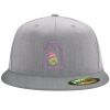 Flexfit 6210 Structured Flat Bill Fitted Hat Thumbnail