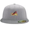 Flexfit 6210 Structured Flat Bill Fitted Hat Thumbnail