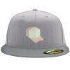 Flexfit 6210 Structured Flat Bill Fitted Hat Thumbnail