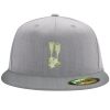 Flexfit 6210 Structured Flat Bill Fitted Hat Thumbnail