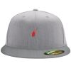 Flexfit 6210 Structured Flat Bill Fitted Hat Thumbnail