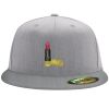 Flexfit 6210 Structured Flat Bill Fitted Hat Thumbnail