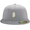 Flexfit 6210 Structured Flat Bill Fitted Hat Thumbnail