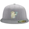 Flexfit 6210 Structured Flat Bill Fitted Hat Thumbnail