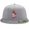 Flexfit 6210 Structured Flat Bill Fitted Hat Thumbnail