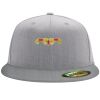 Flexfit 6210 Structured Flat Bill Fitted Hat Thumbnail