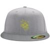 Flexfit 6210 Structured Flat Bill Fitted Hat Thumbnail