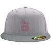 Flexfit 6210 Structured Flat Bill Fitted Hat Thumbnail