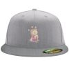 Flexfit 6210 Structured Flat Bill Fitted Hat Thumbnail