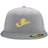 Flexfit 6210 Structured Flat Bill Fitted Hat Thumbnail