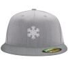 Flexfit 6210 Structured Flat Bill Fitted Hat Thumbnail