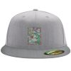 Flexfit 6210 Structured Flat Bill Fitted Hat Thumbnail