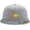 Flexfit 6210 Structured Flat Bill Fitted Hat Thumbnail