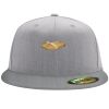 Flexfit 6210 Structured Flat Bill Fitted Hat Thumbnail