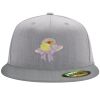 Flexfit 6210 Structured Flat Bill Fitted Hat Thumbnail
