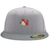Flexfit 6210 Structured Flat Bill Fitted Hat Thumbnail