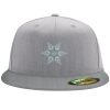 Flexfit 6210 Structured Flat Bill Fitted Hat Thumbnail