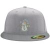 Flexfit 6210 Structured Flat Bill Fitted Hat Thumbnail