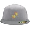 Flexfit 6210 Structured Flat Bill Fitted Hat Thumbnail