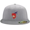 Flexfit 6210 Structured Flat Bill Fitted Hat Thumbnail