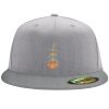 Flexfit 6210 Structured Flat Bill Fitted Hat Thumbnail