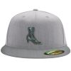 Flexfit 6210 Structured Flat Bill Fitted Hat Thumbnail