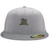 Flexfit 6210 Structured Flat Bill Fitted Hat Thumbnail