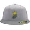Flexfit 6210 Structured Flat Bill Fitted Hat Thumbnail