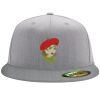 Flexfit 6210 Structured Flat Bill Fitted Hat Thumbnail