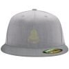 Flexfit 6210 Structured Flat Bill Fitted Hat Thumbnail