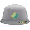 Flexfit 6210 Structured Flat Bill Fitted Hat Thumbnail