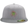Flexfit 6210 Structured Flat Bill Fitted Hat Thumbnail