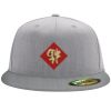 Flexfit 6210 Structured Flat Bill Fitted Hat Thumbnail